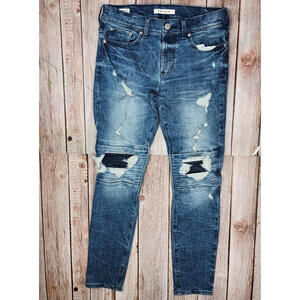 PacSun Stacked Skinny Jeans | Distressed Denim | 29x30